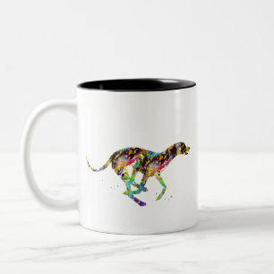 Caneca De Café Em Dois Tons Corredor de Whippet
