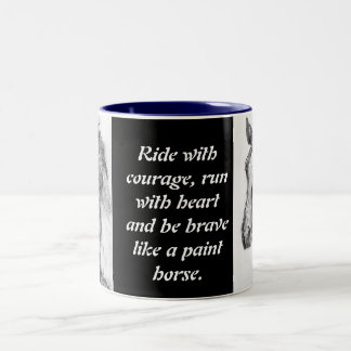 Caneca De Café Em Dois Tons Corrida com coragem