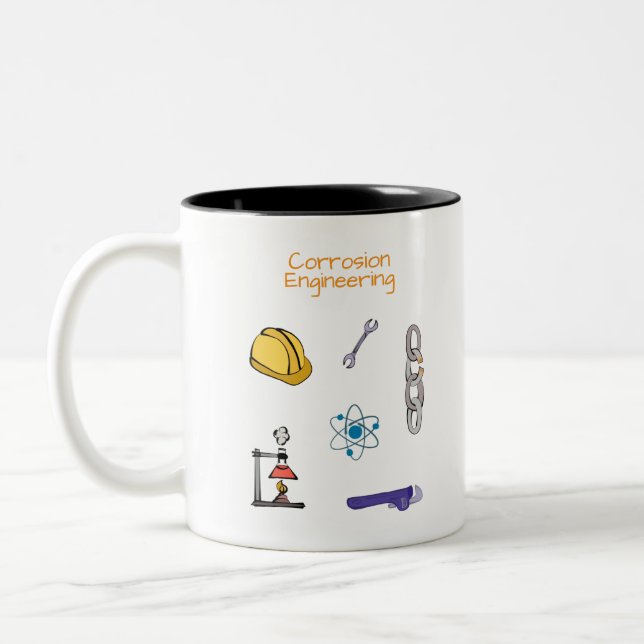 Caneca De Café Em Dois Tons Corrosion engineer Chemical engineering (Esquerda)