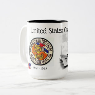 CANECA DE CAFÉ EM DOIS TONS CORTADOR WHEC-718 DO USCGC CHASE