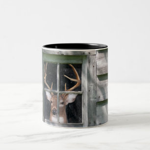 Caneca De Café Em Dois Tons Cortinas dos cervos