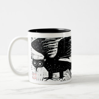 Caneca De Café Em Dois Tons Coruja