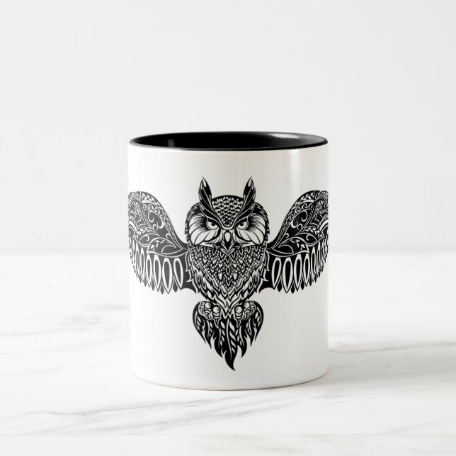 Caneca De Café Em Dois Tons Coruja inspirada (Centro)