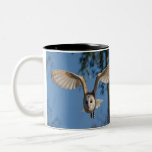 Caneca De Café Em Dois Tons Coruja voadora