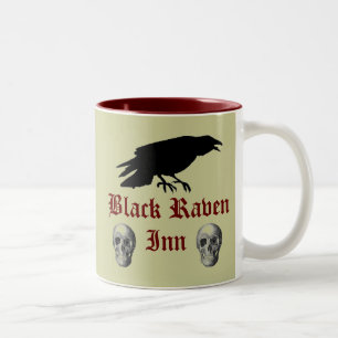 Caneca De Café Em Dois Tons Corvo preto II