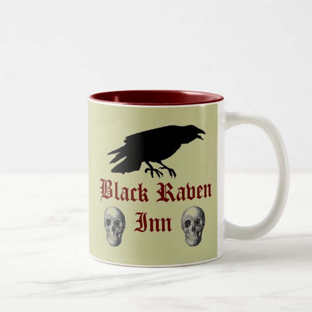 Caneca De Café Em Dois Tons Corvo preto II (Direita)