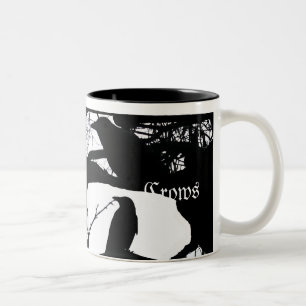 Caneca De Café Em Dois Tons Corvos