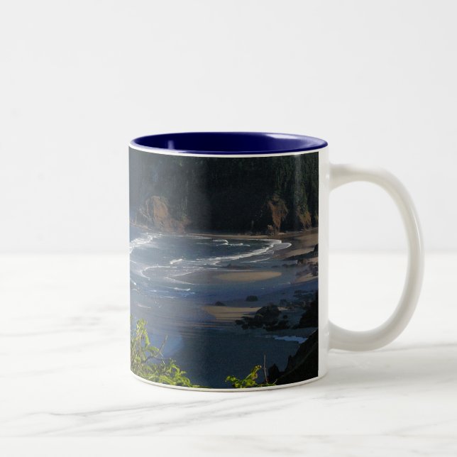 Caneca De Café Em Dois Tons Costa de Oregon (Direita)