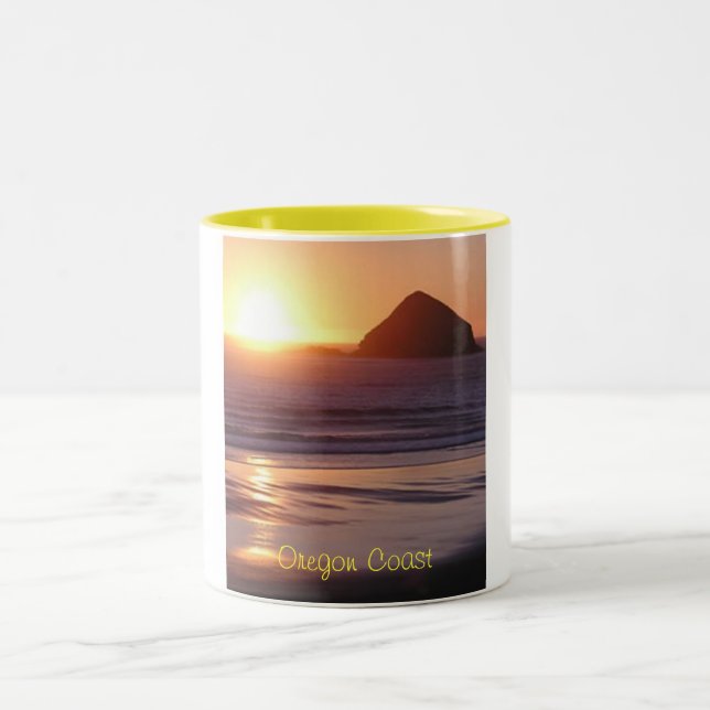 Caneca De Café Em Dois Tons Costa de Oregon (Centro)