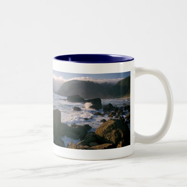 Caneca De Café Em Dois Tons Costa de Oregon (Direita)