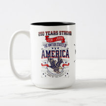 Costume Patriótico Americano Aniversário de 250 An