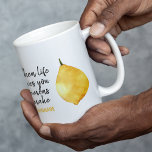 Caneca De Café Em Dois Tons Cota Amarelo Limão Engraçado Moderno<br><div class="desc">Cota Amarelo Limão Engraçado Moderno</div>