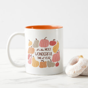 Caneca De Café Em Dois Tons Cota de outono de Boho