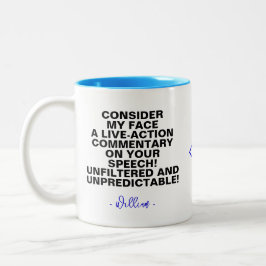 Caneca De Café Em Dois Tons Cota Sassy para Amantes de Café | Sarcástico engra