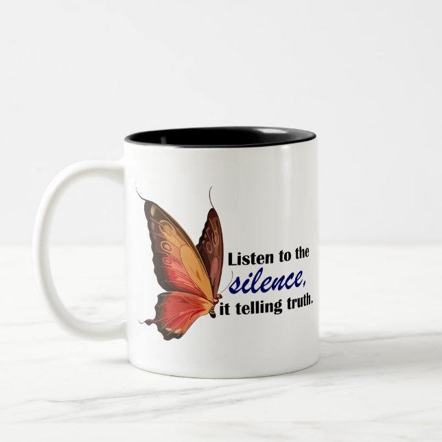 Caneca De Café Em Dois Tons Cotações (Esquerda)