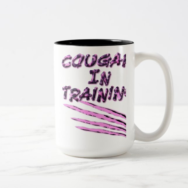 Caneca De Café Em Dois Tons Cougar Em Formação, Marks Mug (Direita)