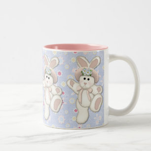 Caneca De Café Em Dois Tons Country Bunny