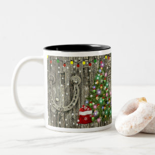 Caneca De Café Em Dois Tons Country Charm Christmas