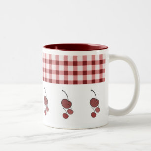 Caneca De Café Em Dois Tons Country Style Cherries Mug