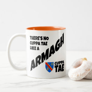 Caneca De Café Em Dois Tons County Armagh Ireland Café De Dois Toneladas