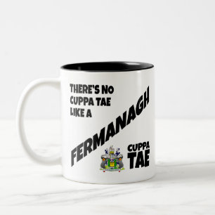 Caneca De Café Em Dois Tons County Fermanagement Irlanda - Mug de Café de Doi