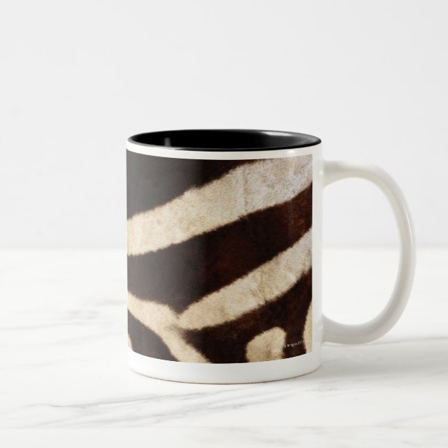 Caneca De Café Em Dois Tons Couro cru 2 da zebra (Direita)