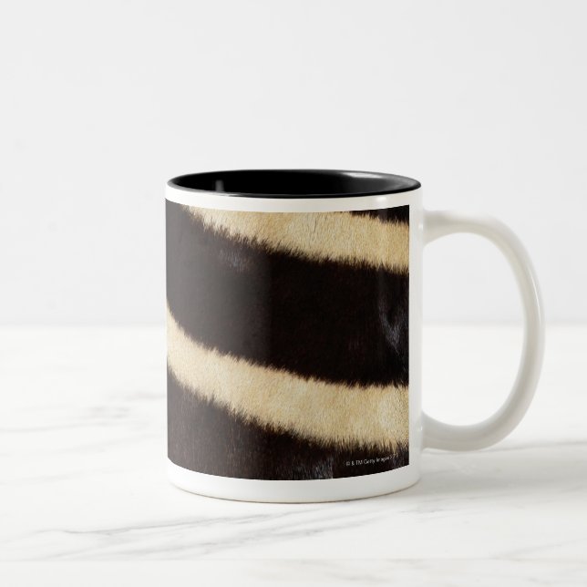 Caneca De Café Em Dois Tons Couro cru da zebra (Direita)