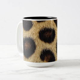 Caneca De Café Em Dois Tons Cow Black White Spots Fur