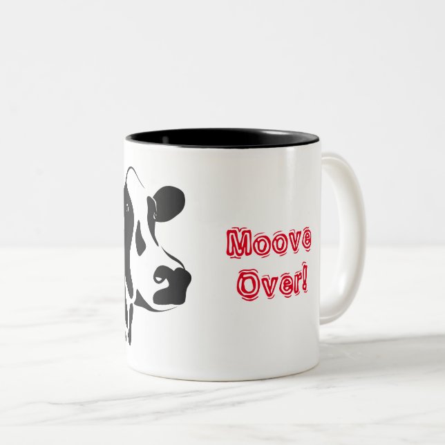 Caneca De Café Em Dois Tons Cow Moove (Frente Esquerda)