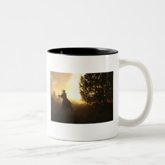 Caneca De Café Em Dois Tons Cowboy com Laço no Sunset