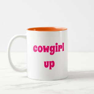 Caneca De Café Em Dois Tons Cowgirl Cowgirl Up Coffee Mug
