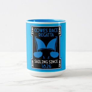 Caneca De Café Em Dois Tons Cowle of Wight Yacht Regatta