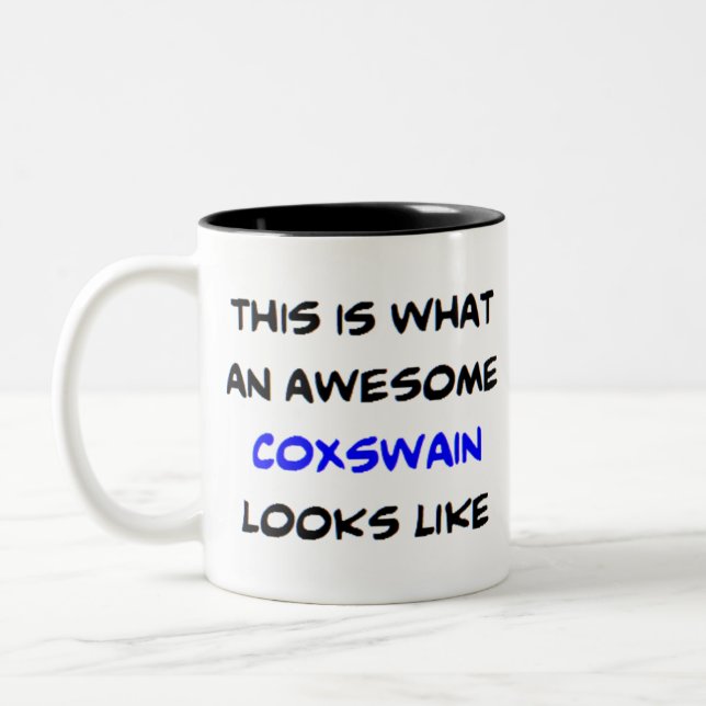 Caneca De Café Em Dois Tons coxswain, incrível (Esquerda)