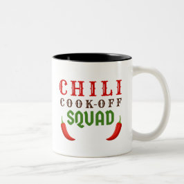 Caneca De Café Em Dois Tons Cozinhar Competição Chili Cook Off Squad