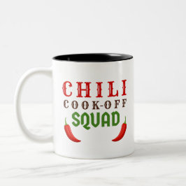 Caneca De Café Em Dois Tons Cozinhar Competição Chili Cook Off Squad