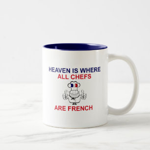 Caneca De Café Em Dois Tons Cozinheiros chefe franceses