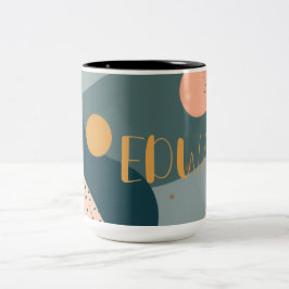 Caneca De Café Em Dois Tons Cozy Bohemian Personalizado