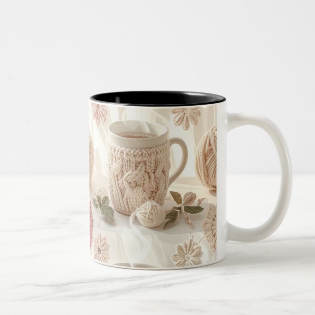 Caneca De Café Em Dois Tons Cozy Grandma's Kitchen Mug (Direita)