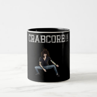 Caneca De Café Em Dois Tons CRABCORE!-Caneca
