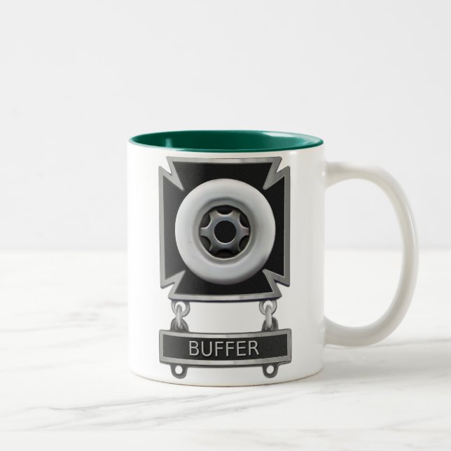 Caneca De Café Em Dois Tons Crachá do driver de buffer (Direita)