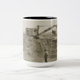 CANECA DE CAFÉ EM DOIS TONS CRANE SHOVEL MUG PRECOCE DE ENGENHARIA DO NORTE