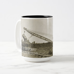 CANECA DE CAFÉ EM DOIS TONS CRANE SHOVEL MUG PRECOCE DE ENGENHARIA DO NORTE