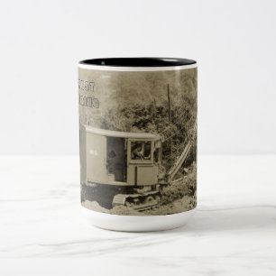 CANECA DE CAFÉ EM DOIS TONS CRANE SHOVEL MUG PRECOCE DE ENGENHARIA DO NORTE
