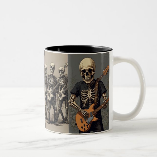 Caneca De Café Em Dois Tons crânio (Direita)