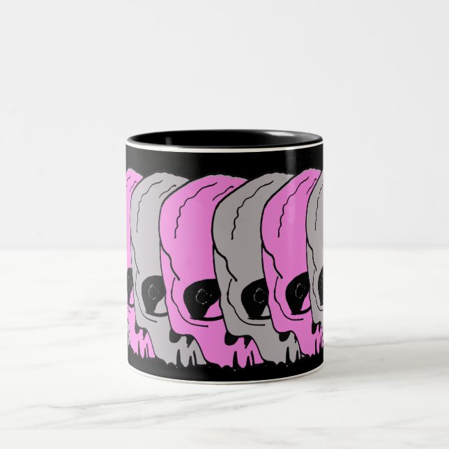 Caneca De Café Em Dois Tons Crânio (Centro)