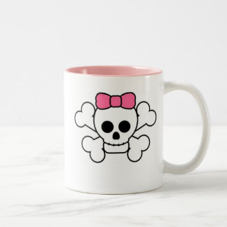 Caneca De Café Em Dois Tons Crânio feminino