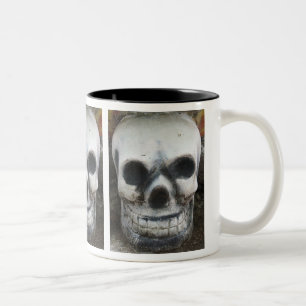 Caneca De Café Em Dois Tons Crânio Tailandês