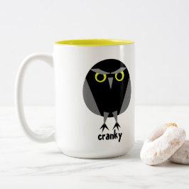 Caneca De Café Em Dois Tons Cranky Mug (2 Lados)
