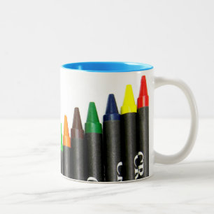 Caneca De Café Em Dois Tons Crayons