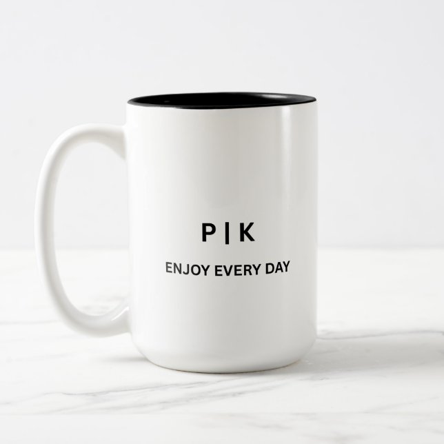 Caneca De Café Em Dois Tons Create Your Own 15oz Two Tone Coffee Mug (Esquerda)